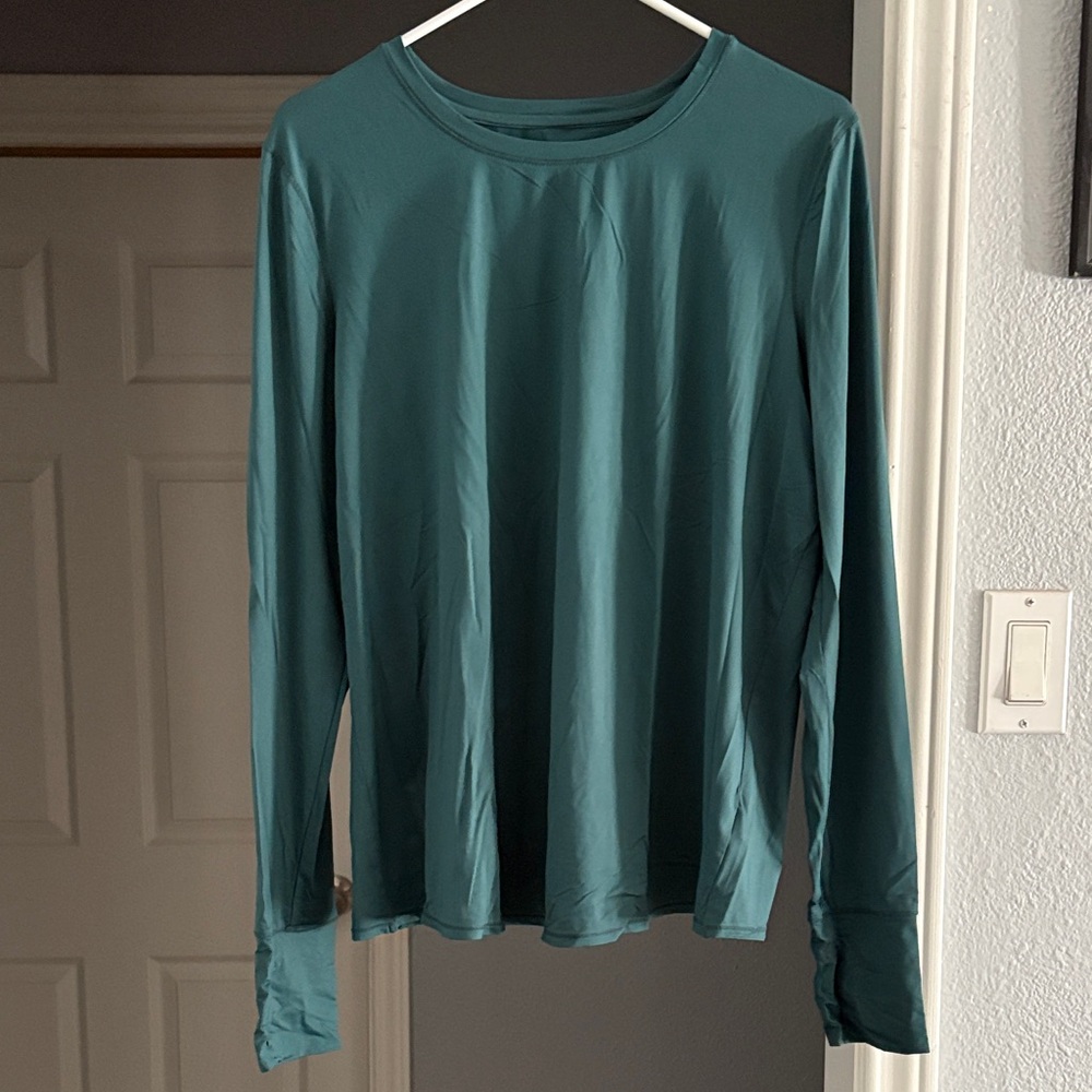 Athleta Teal Long Sleeve Top